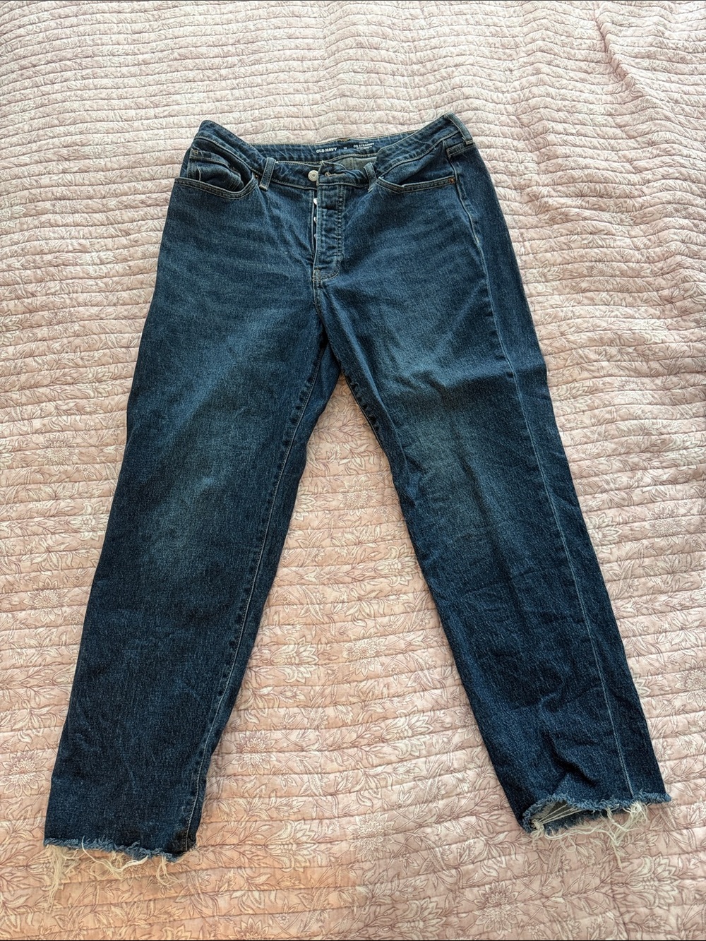 Old Navy Dark Wash Straight-Leg Jeans